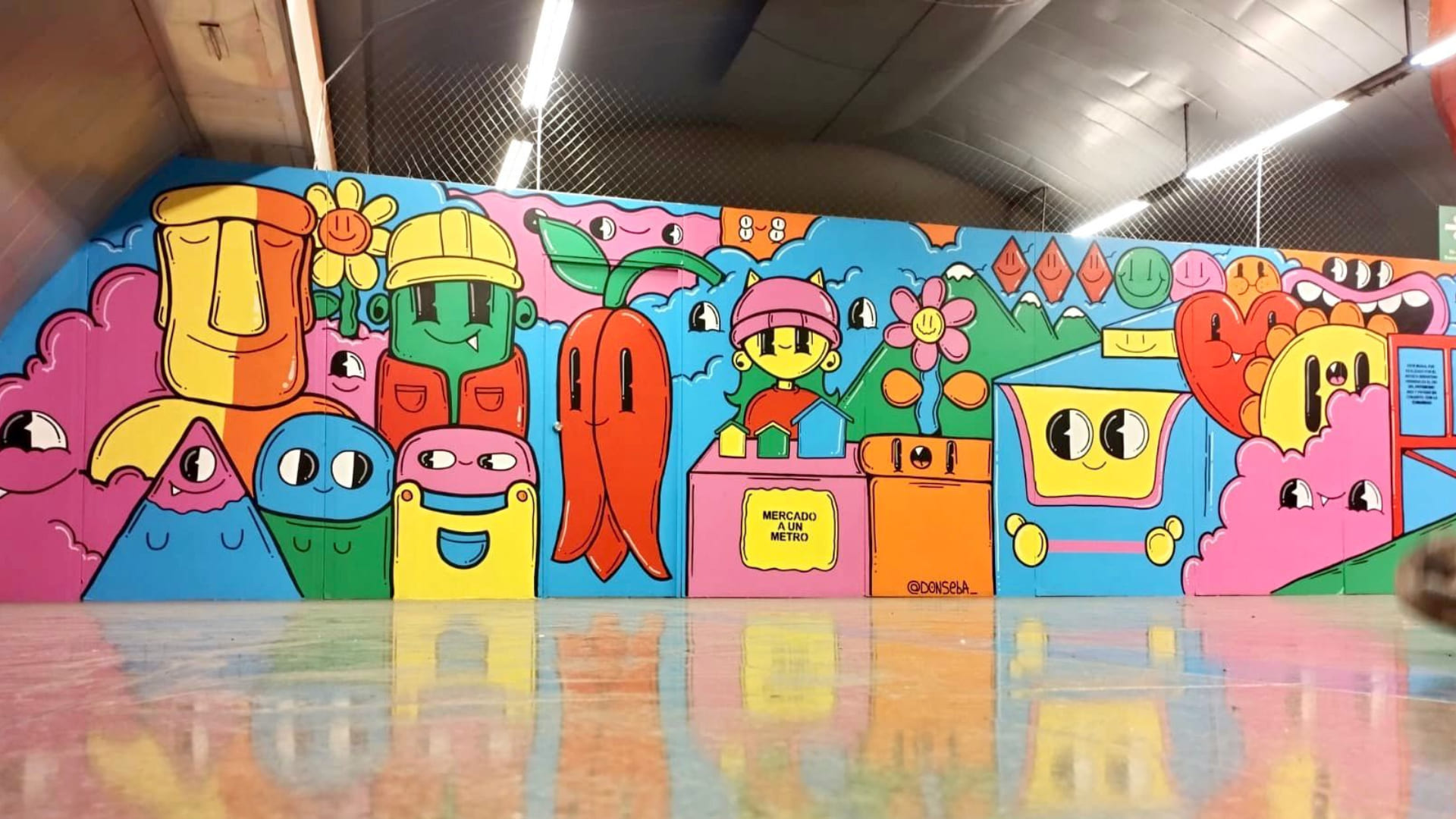 Mural para Talleres Estación Central